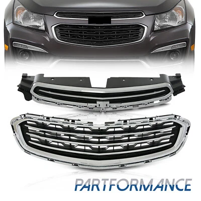 Fit For Chevrolet Cruze 2015 Cruze Limited 2016 Chrome Front Upper+Lower Grille Foto 1 de 4