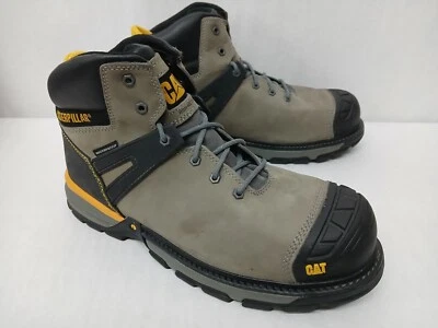 Bota de Trabajo Caterpillar Hombres Excavadora SLT Nano Puntera Impermeable P91197 Peltre Talla 14 Foto 1 de 4