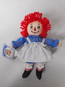 Muñeca Russ Raggedy Ann 2005 90 aniversario celebridad bolsa de frijoles ropa de tela 7" con etiquetas - Imagen 1 de 11