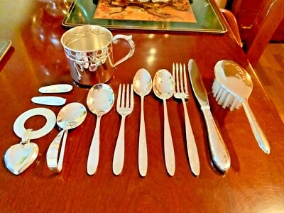 Alvin, Sterling, Lullaby, full Baby & Youth set, ca. 1940 - Image 1 of 4