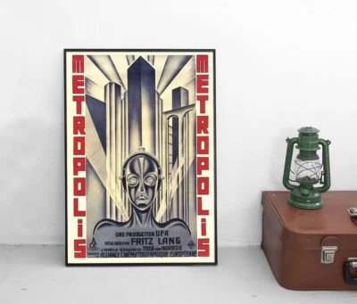 Plakat - Fritz Lang: Metropolis - Poster Filmposter Kino UFA Filmplakat - Bild 1 von 3