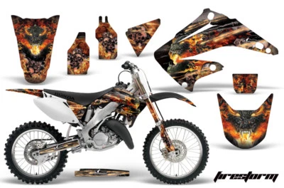 Dirtbike Graphic Decals Stickers For Honda CR125R CR250R 2002-2015 FIRESTORM K - Изображение 1 из 2