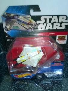 Hot Wheels Die Cast Disney Star Wars Ghost Ship Fighter Card Nuevo - Imagen 1 de 4