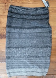 Nordstrom Classiques Entier Knit Skirt NWT Grey Serape Ombre MSRP 168$ Large - Picture 1 of 4