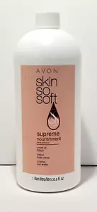 Avon Skin So Soft Supreme Nourishment Body Lotion, w/Pump, 33.8 Oz, New SEALED - Picture 1 of 4