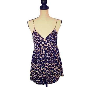 Forever 21 Cheetah Print Spaghetti Strap Top Sz M - Picture 1 of 4