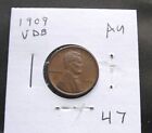 1909 Vdb Lincoln   1C Cent,  Circulated