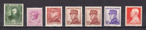 Monaco 1923-49 Prince Louis II 7 timbres neufs MNH /TE1557 - Picture 1 of 1