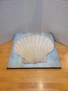 Sea Shell On Barn Board Maine New England Seller Original Owner Coastal Beach - Picture 1 of 10