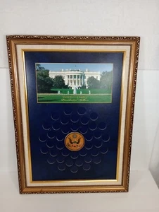 United States Of America 40 Presidential Dollars 19"X25" Collectible Coin Frame - Picture 1 of 16