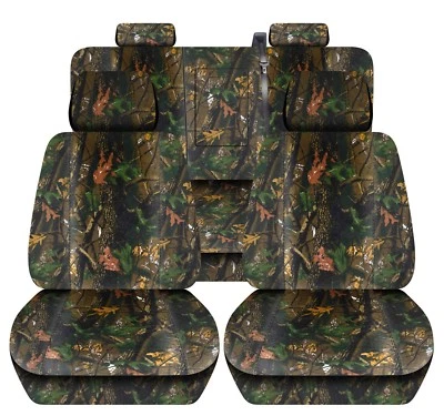 Juego completo de fundas de asiento para Chevy Silverado 2014-2018 - fundas de asiento de coche camuflaje Foto 1 de 3