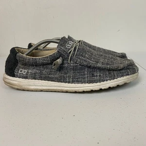 Zapatos Mocasines Hey Dude Wally Gris Tweed Sin Cordones Talla 13 110062530  - Imagen 1 de 9