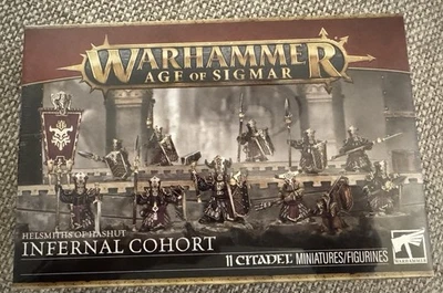 Warhammer Age Of Sigmar-Helsmiths Of Hashut-Infernal Cohort 11 Citadel Miniature - Image 1 of 2