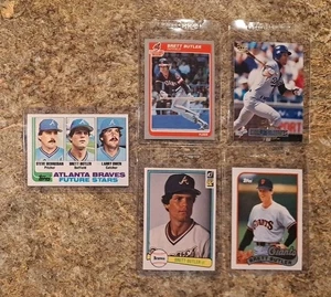 (5) Brett Butler 1982 Topps Rookie Card RC Donruss 1985 Fleer 1989 Giants Braves - Picture 1 of 11