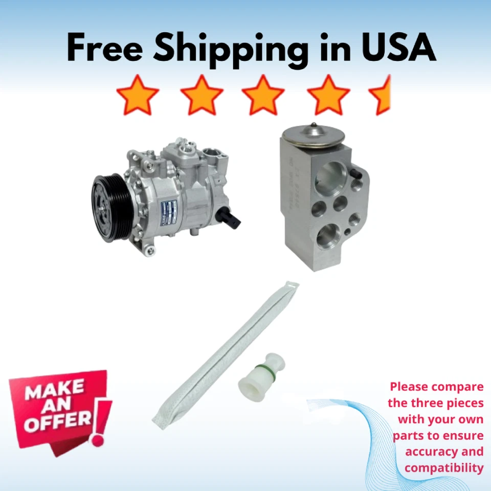 Kit Compressor A/C Fit Audi allroad 2013-2016, A5 Quattro 2013-2017 - Image 1 of 1