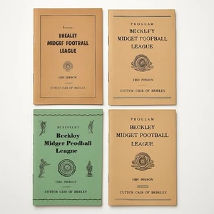 Lot Of 4 Beckley WV Midget Football League Programs 1964 1965 1966 Vintage - Picture 1 of 14