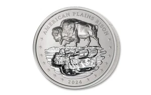 Bolsa y certificado de autenticidad UHR Proof 2 oz Incuse Bison Reflections 2024 Mesa Grande Sov Nation - Imagen 1 de 3