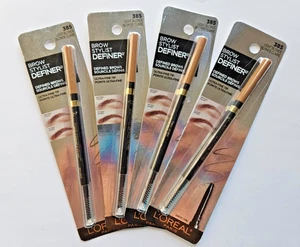 4 PACK L'oreal Brow Stylist Definer Ultra-Fine Tip Pencil 385 LIGHT BLONDE LOT - Picture 1 of 4