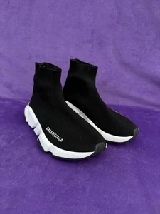Size 5- Balenciaga Speed Trainer Black - Picture 1 of 12