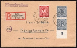 All. Bes. Ziffern MiF Einschreiben Berlin WIlmersdorf - Königslachen - Bild 1 von 2