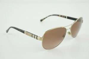BURBERRY B 3080 1145/13 Polished Gold Tortoise/Gradient Brown 59-14-135 - Picture 1 of 8