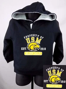 Southern Mississippi Golden Eagles Sweatshirt Toddler 2T Black Hoodie New - Picture 1 of 4