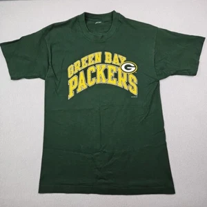 Vtg Green Bay Packers Size Large Green T Shirt Pro Player Single Stitch USA 1997 - Picture 1 of 11