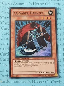 XX-Säbel Dunkelseele CT08-DE017 Super Rare Yu-Gi-Oh Karte Limitierte Auflage Neu - Bild 1 von 3