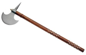 32" römische Streitaxt - Klinge aus Kohlenstoffstahl, genoppter Messingholzgriff - Bild 1 von 1