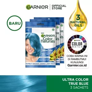 3x Tinte de cabello natural Garnier #azul verdadero - Imagen 1 de 6