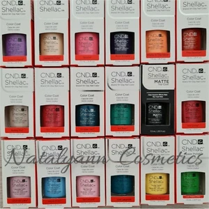 CND Shellac Gel Nail Polish New Genuine Boxed - CHOOSE SHADE -7.3ml + FREE POST - Picture 1 of 35