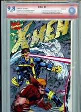 X-Men #1 E 1991 VSP CBCS 9.8 NM+ Red Label Signed Jim Lee Marvel Comics K30
