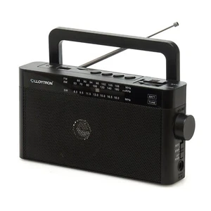 Portable Radio AM/FM/SW with Bluetooth - Mains or Battery Powered Black Speaker - Picture 1 of 12