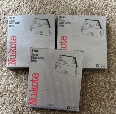 Nu-Kote B184  Qty. 3 - New Replacement Ribbons for Xerox 6010, 6015, 6020 - Image 1 of 4