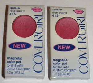 2-Pack of Covergirl Lipgloss #415 Rose Quartz Lip Gloss Magnetic Pot Cover Girl - Bild 1 von 1