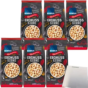 Edeka Erdnusskerne Erdnüsse geröstet und gesalzen 6er Pack 6x200g Packung usy - Bild 1 von 4