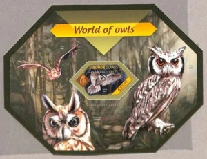 A4904 - SOLOMON ISLANDS - ERROR MISPERF Souvenir sheet: 2014, Owls, Birds - Picture 1 of 1