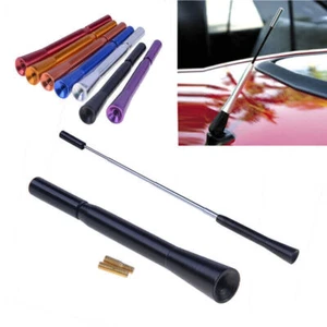 Antena de mástil de picadura de abeja aérea radio AM/FM automática universal para automóvil de 7" + tornillos negros - - Imagen 1 de 7