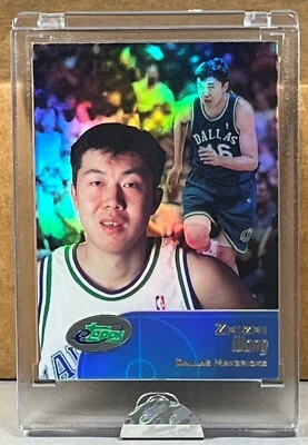 2001 ETOPPS In Hand #41 ZHIZHI WANG DALLAS MAVERICKS ROOKIE Print Run 927 - Image 1 of 2