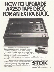 Original 1974 TDK ED Cassettes Vintage Print Ad - Picture 1 of 1