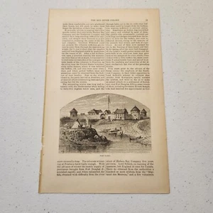 Fort Garry Winnipeg Kanada um 1878 Kupferstich (267) - Bild 1 von 2