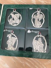 Longaberger 1993 To 1996 Pewter Angel Ornaments #71757