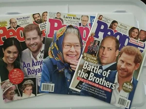 Lot 3 People Magazines William, Harry, Meghan 2020/ 21 Read descripton New. M9  - Picture 1 of 5