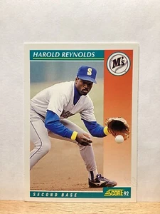 Score 1992 Baseball Card: Harold Reynolds, Seattle Mariners - Card #250 - Foto 1 di 2