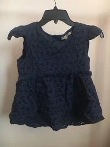 Girl's XL Extra Large Lucky Brand Blue Pullover Sleeveless Top Shirt 2202 - Picture 1 of 9