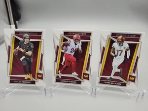 2022 PANINI ROOKIES & STARS TAYLOR HEINICKE GIBSON MCLAURIN CARD SET COMMANDERS - Picture 1 of 1