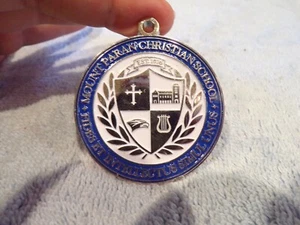 NEW Medal Mount Paran Christian School 2" round Enamel and Raised Letters B711 - Picture 1 of 3