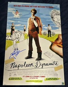 Napoleon Dynamite Jon Heder Signed Movie Poster Photo Genuine COA - Picture 1 of 3