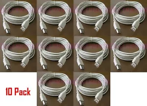 Lotto 10 cavi prolunga 15 piedi PREMIUM USB 2.0 maschio a femmina cavo schermato avorio - Foto 1 di 1