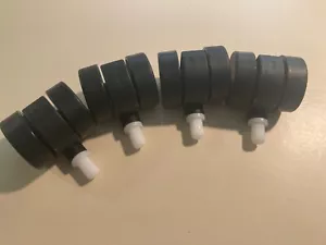 12x Ruote per mobili a doppio rullo in plastica diametro 33 mm. - Foto 1 di 5